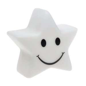 Star Shape Smile 7 Color Changing LED Lamp Night Light Cute & Portable