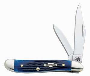 CASE XX KNIVES NAVY BLUE BONE PEANUT KNIFE NEW #2802  