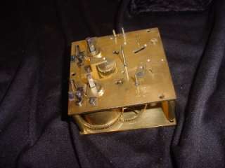 Antique Brass Clock French Regulator Movement 743 81 43 Vintage D18 