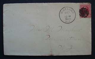 1890 VINELAND, NJ. COVER TO MAURICETOWN, NJ. WASHINGTON 2 CENTS STAMP