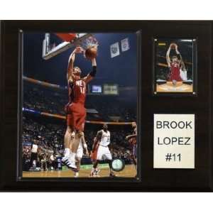  New Jersey Nets Brook Lopez 12x15 Player Plaque Sports 