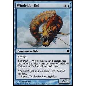  Magic the Gathering   Windrider Eel   Zendikar   Foil Toys & Games