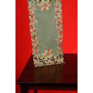  Wimpole Holly Berry Traditions Linen Table Runner 36 