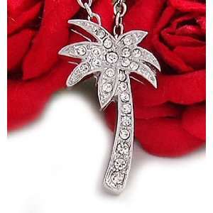  Palm Tree Pendant Necklace N635 
