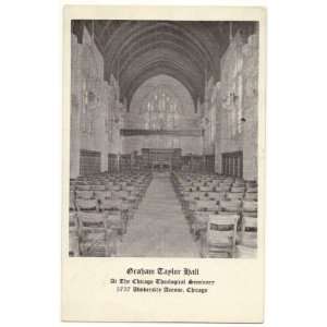 1930s Vintage Postcard Graham Taylor Hall at the Chicago Theological 