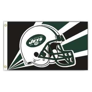  New York Jets 3x5 Helmet Design Flag: Sports & Outdoors