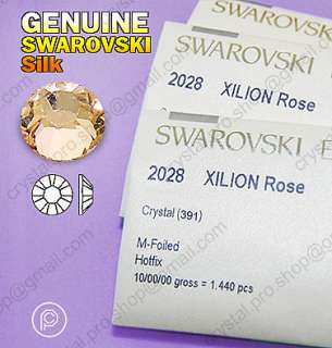1440 Genuine SWAROVSKI 391 silk ss16 Iron on 4mm Flatback Hotfix 