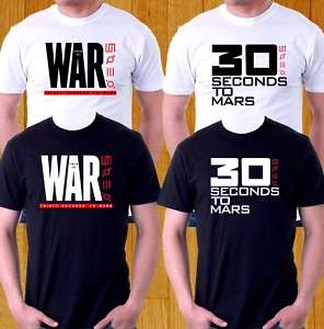 NEW T SHIRT 30 THIRTY SECONDS TO MARS THIS IS WAR S 3XL  