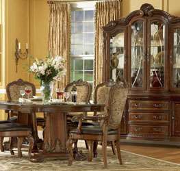 Old World Dining Room China Cabinet  