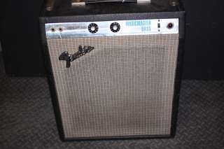 VINTAGE SILVERFACE FENDER TUBE MUSICMASTER BASS AMP GREAT TONE  