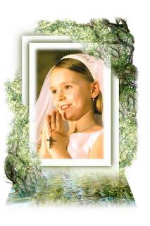 100 Photoshop templates for First Communion Frames  