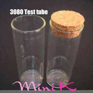 500p Clear Glass Bottle Cork 40ml Test tube 3080  