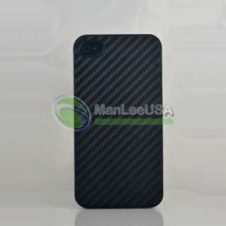 Ultra Thin Bumper Carbon Fiber Case Clear iPhone 4 4G  