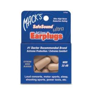  Macks Ultra SafeSound® Ear Plugs (5 pair Box) Health 