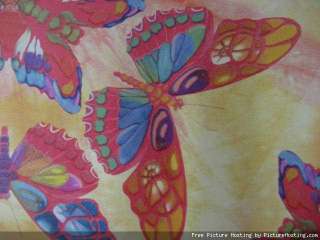 Colorful Butterfly Kaleidoscope Tie Dye Border Kids NEW  