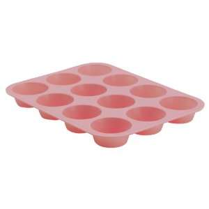   : blinQ 12 Cup Silicone Muffin Pan Passionate Pink: Kitchen & Dining