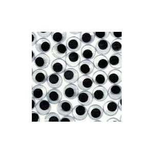 CHENILLE KRAFT Round Black Wiggle Eyes, 10mm, 50 Pieces per Pack (Case 