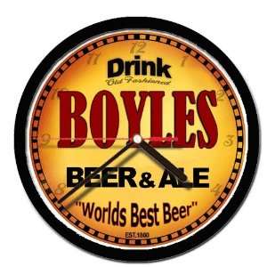  BOYLES beer and ale cerveza wall clock: Everything Else