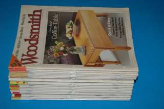 Lot of 25 Woodsmith magazine Issues 126   166 Woodworking  