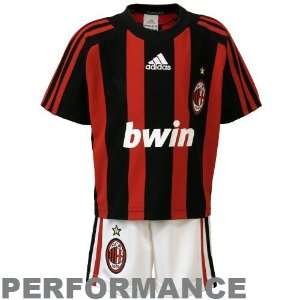  adidas AC Milan Infant Red Black & White Performance Team Uniform 