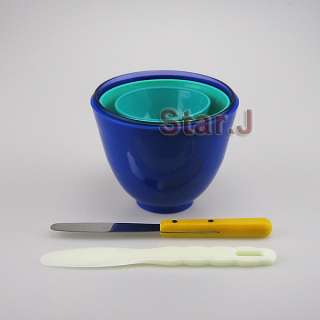 pcs New Dental Lab Rubber Mixing Bowls + 2 Spatulas  