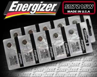 10x ENERGIZER Battery 362 361 SR721SW SR721W EXP.2013  