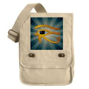  Messenger Field Bag Khaki Gold Eye of Horus Everything 