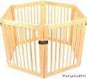 DOG GATE wood indoor/outdoor pen KENNEL fence WHITE OAK customize size 