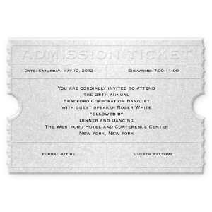 Admission Ticket Invitations