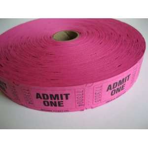  2000 Hot Pink Admit One Single Roll Consecutively Numbered 