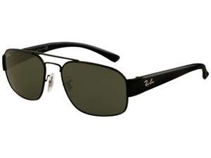  AUTHENTIC RAY BAN RB3427 002 BLACK SUNGLASSES 58 16 3N CRYSTAL GREEN
