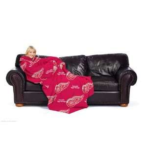  Detroit Red Wings NHL Adult Comfy Fleece Throw: Sports 