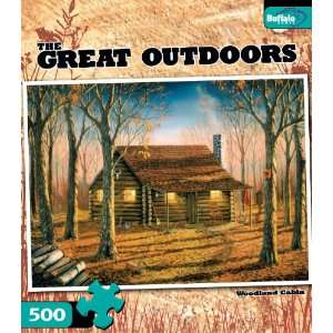   The Great Outdoors: Woodland Cabin 500pc Jigsaw Puzzle: Toys & Games