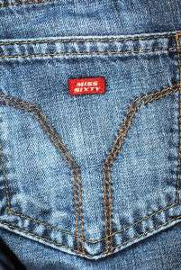 MISS SIXTY 60 BIG TV STRAIGHT WOMENS ITALY JEANS 6 28 29  