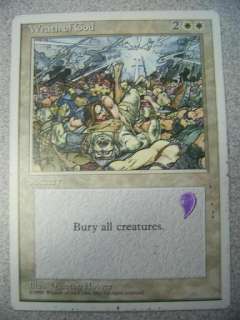 Magic The Gathering Wrath of God w/ STAMP Fourth 4th MG  