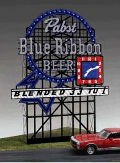 Animated Billboard Sign Pabst Beer HO O #4081 NEW  