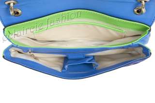 VERSACE Isabelli Navy Patent Suede Studded Flap Shoulder Bag Handbag 