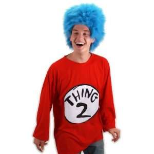   Seuss Thing 2 Adult Costume Kit / Red/White/Blue   Size Small/Medium