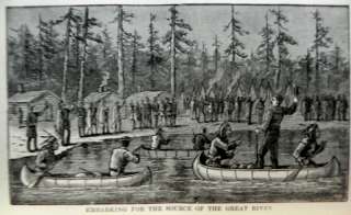 DOWN THE GREAT RIVER W GLAZIER 1890 MISSISSIPPI TRAVEL CANOE 