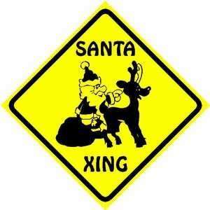  SANTA AND RUDOLPH CROSSING sign * street: Home & Kitchen
