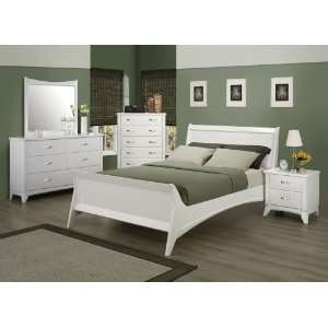   White Bedroom Set(Queen Size Bed, Nightstand, Dresser): Home & Kitchen
