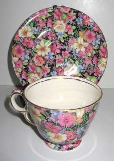 ROYAL WINTON 1953 FLORENCE CHINTZ RALEIGH CUP & SAUCER  