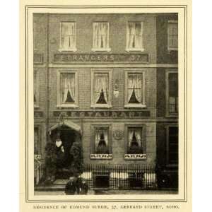  1904 Print Whig British Parliment Edmund Burke Home 37 
