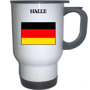Germany   HALLE White Stainless Steel Mug