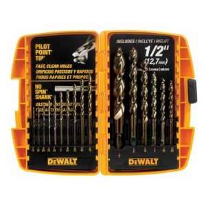 2 each Dewalt 16 Pc. Pilot Point Drill Bit Set (DW1956 