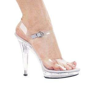 Ellie M Brook platform 5 inch spike high heels strappy sandals shoes 