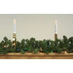   Green Pine Artificial Christmas Garland   Multi Lights: Home & Kitchen