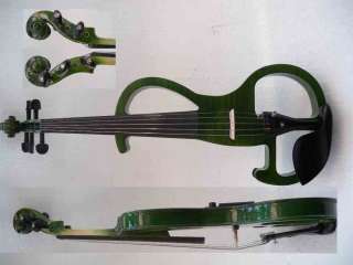   High quality 5 string green Electric violin  