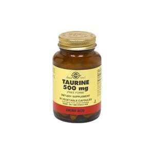  Taurine 500 mg   Helps function of the brain, eyes, heart 