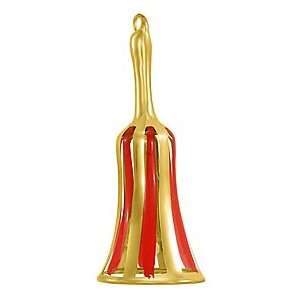  Red/Gold Glass Bell Ornament: Home & Kitchen